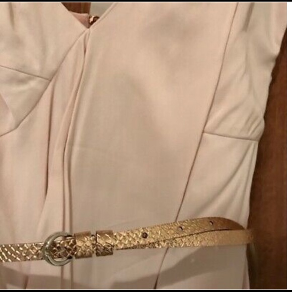 French Connection Pink/Blush 1 w Rose Gold Belt - Picture 5 of 6